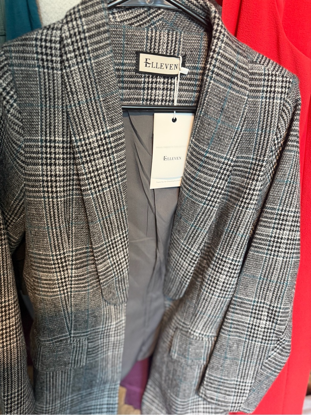 NEW with Tags Elleven Women’s Plaid Blazer – XS